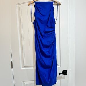 Zara Blue Slip Dress Spaghetti Strap Cocktail